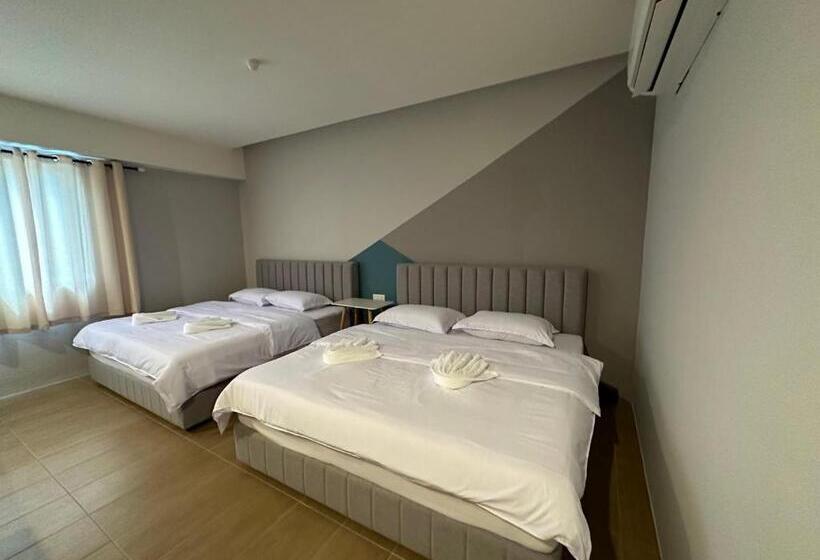 キングサイドベッドのスタンダードワンルーム, T+ Hotel Sungai Petani