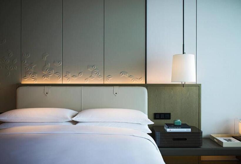 キングサイズベッド、ビュー付きデラックスルーム, Shenzhen Marriott Hotel Nanshan