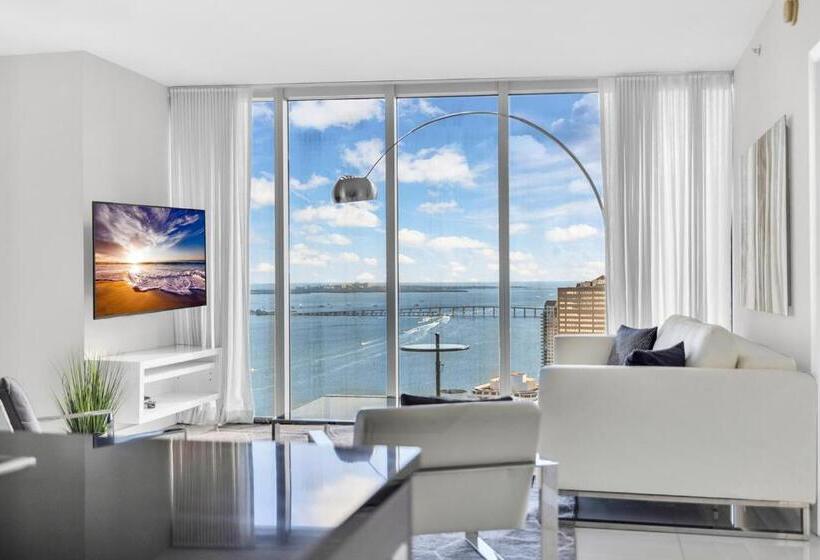 带1个卧室的带海景的公寓, Icon Hotel W Large Suite 2bedroom Bay View