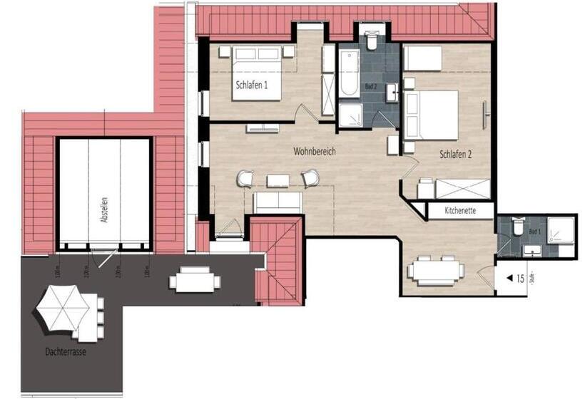 Апартаменты 2 Спальни, Friesischer Hof