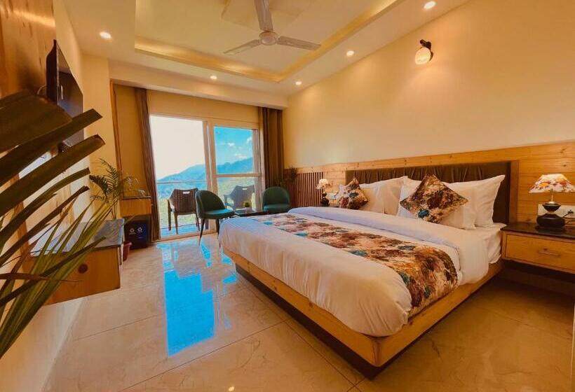 디럭스 룸, Pinerock Resort, Mussoorie ! Luxury Rooms ! Mountain View ! Open Terrace ! Cafe