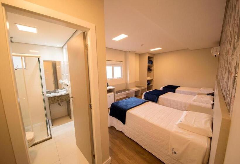 豪华三人间, Hiber Hotel   Acesso A Chapecó