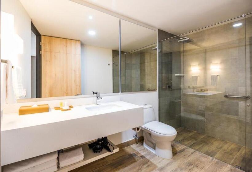 장애인을 위한 킹사이즈 침대 스탠다드 룸, La Quinta By Wyndham Medellin