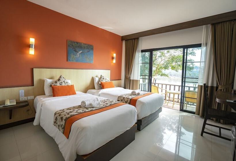 Номер Стандарт Вид на Реку, Chiangkhong Teak Garden Riverfront Onsen Hotel  Sha Extra Plus