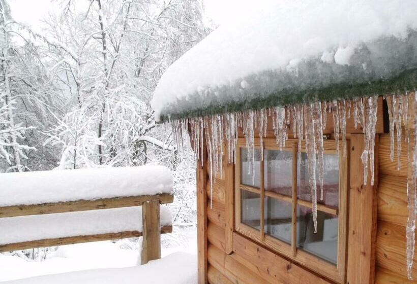 Номер Стандарт, Escapade Romantique: Cabane Avec Terrasse Panoramique, Poêle à Bois Et éclairage Multicolore   Fr 1