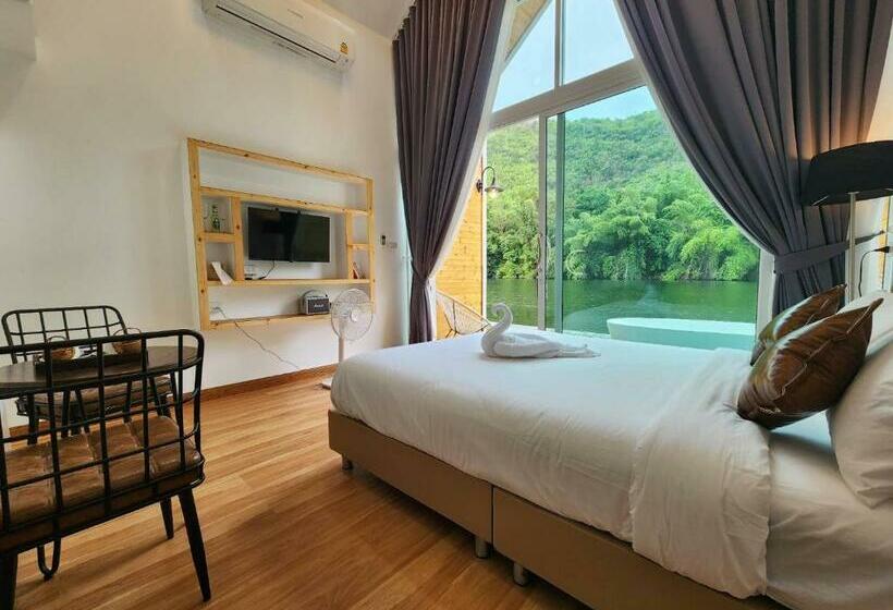Deluxe room with river view, Lake Hill Resort Kanchanaburi