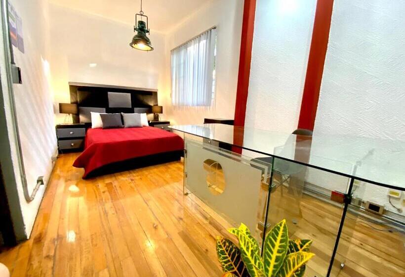 Номер Стандарт Совместная Ванная, Roomies Hostel Reforma El ángel