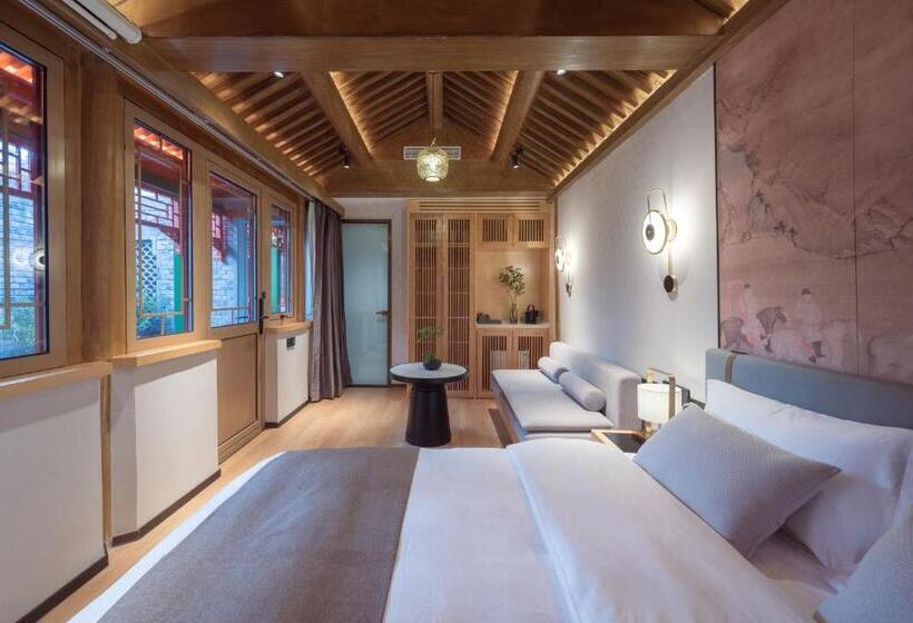 اتاق استاندارد با تخت بزرگ, Xinxiang Yayuan Beijing Sihe Courtyard With Sky Garden Terrace Near Tiananmen Square Forbidden City
