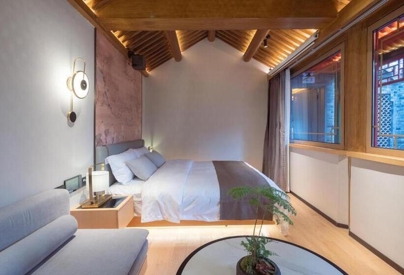 اتاق استاندارد با تخت بزرگ, Xinxiang Yayuan Beijing Sihe Courtyard With Sky Garden Terrace Near Tiananmen Square Forbidden City