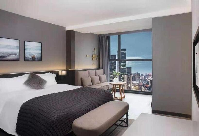 اتاق سوپریور با چشم‌انداز رودخانه, Jinxi Aerial Riverview Hotel   Chongqing Jiefangbei Hongya Cave