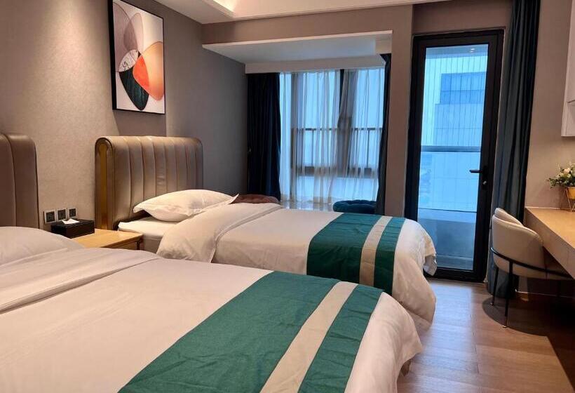 Quarto Deluxe, Kaisen Xiyue Hotel Apartment   Shenzhen International Convention And Exhibition Center