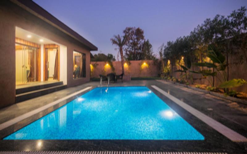 Вилла с 1 спальней и бассейном, The Gajraj Resort Pench