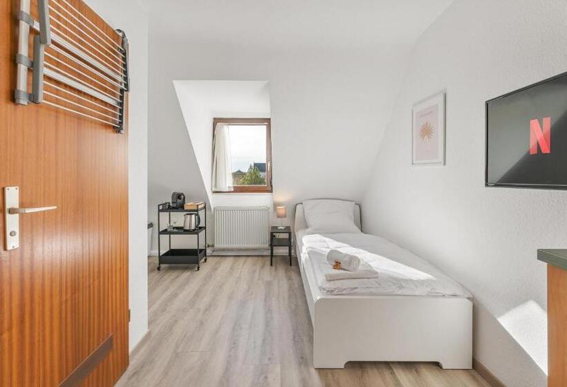 수피리어 싱글 룸, Home2stay Apartmenthaus Heilbronn City Kitchen Parking Highspeed Wifi Washroom