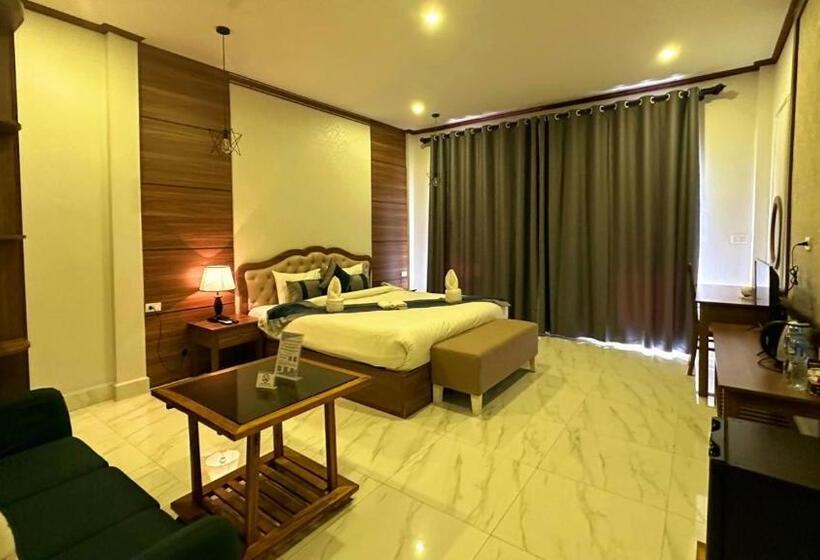 스탠다드 룸 산 전망, Champa Inn Resort