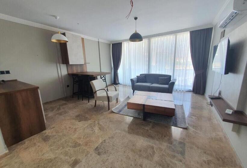 Апартаменты 1 Спальня, Chic Flat W Pool 5 Min To Beach In Kyrenia