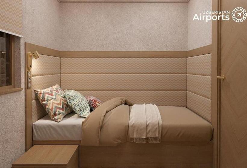 장애인을 위한 스탠다드 싱글 룸, Qo Noq Tashkent Airport Hotel Sleep Lounge & Showers, Terminal 2   Transit Only
