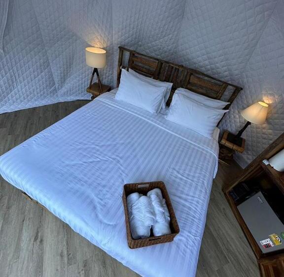 اتاق استاندارد با تخت بزرگ, Lhong Chiang Dao Glamping หลงเชียงดาว