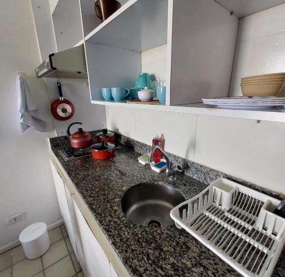 침실 1개 발코니 아파트, Golden Beach Flat Recife