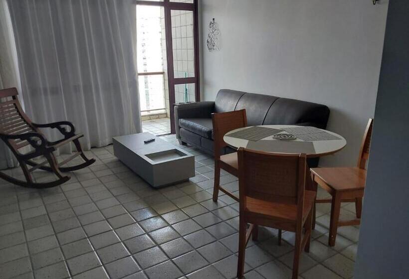 침실 1개 발코니 아파트, Golden Beach Flat Recife