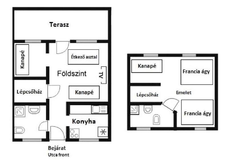 1间卧室的房子, Bor Villa Vendégház
