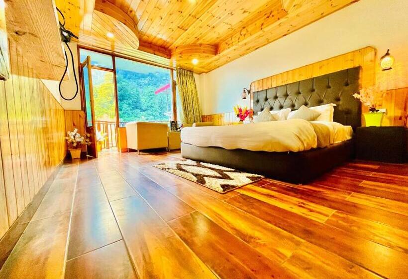 اتاق استاندارد با تخت بزرگ, The Winterfield Riverside Resort Manali