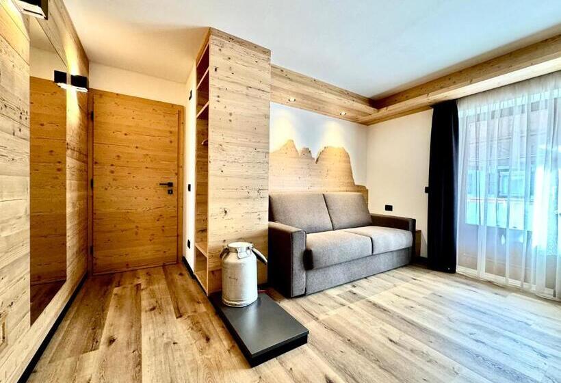 带1个卧室的豪华公寓, Dolomiti Luxury Mountain View Ski In Ski Out