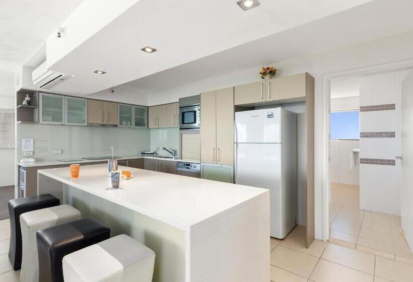 آپارتمان سوپریور 1 خوابه با چشم‌انداز دریا, Burleigh Esplanade Apartments