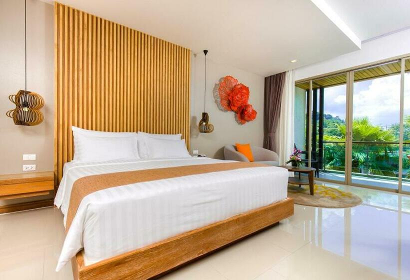 스탠다드 룸 킹사이즈 침대, Wyndham Grand Phuket Kalim Bay