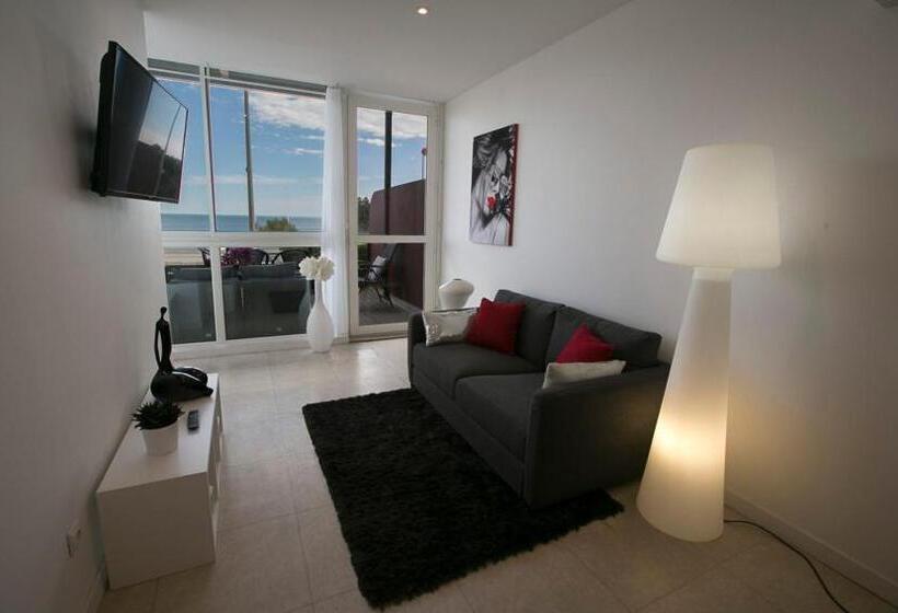 オーシャンビューのテラス付１ベッドルームアパート, Le Grand Large Bord De Mer Hotel & Appartements