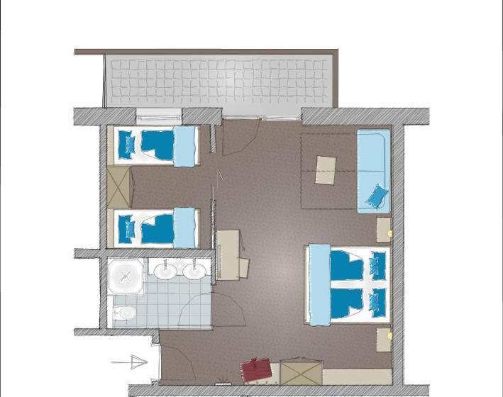 Четырехместный Номер Стандарт с Балконом, Alpinhotel Monte Superior   Silvretta Card Premium Betrieb