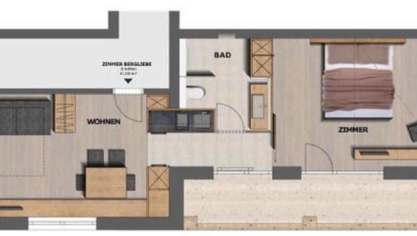 Апартаменты 1 Спальня, & Appartements Alpenresidenz Viktoria