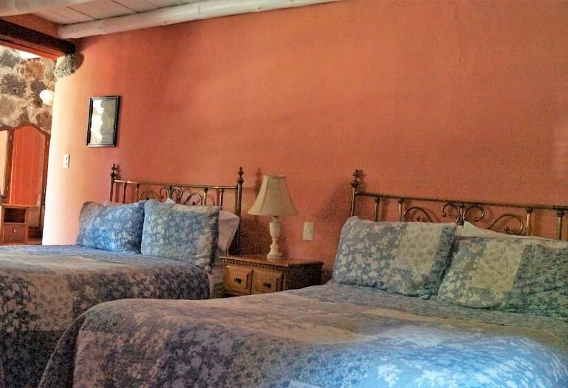 ２ダブルベッドのスタンダードルーム, La Casa Azul Huasca & Restaurante La Terraza