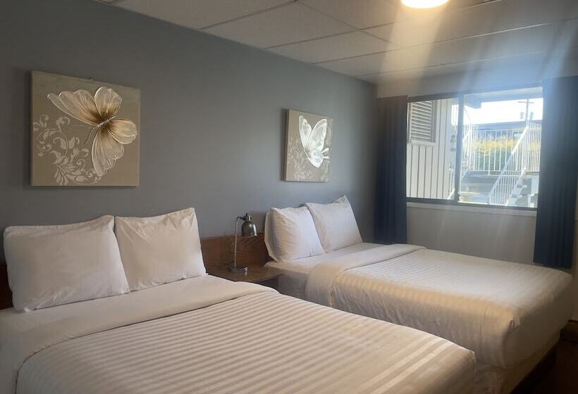 스탠다드 룸 더블 침대 2개, Departure Bay Motel