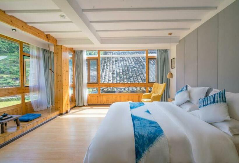 اتاق استاندارد با تخت بزرگ, 肇兴溪舍山堂 Creekside Inn
