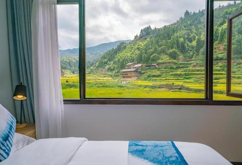 اتاق استاندارد با چشم‌انداز کوهستان, 肇兴溪舍山堂 Creekside Inn