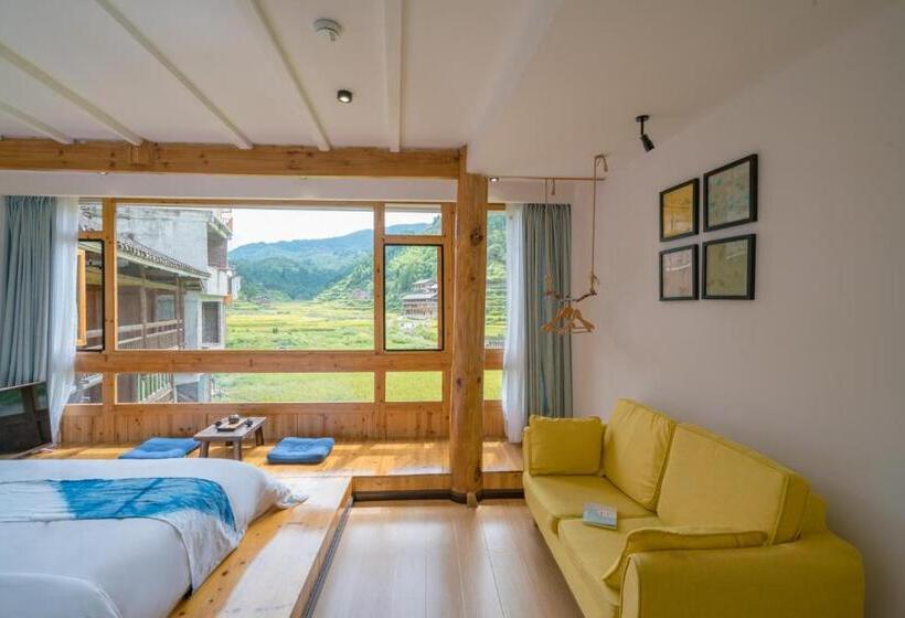 اتاق استاندارد با چشم‌انداز کوهستان, 肇兴溪舍山堂 Creekside Inn