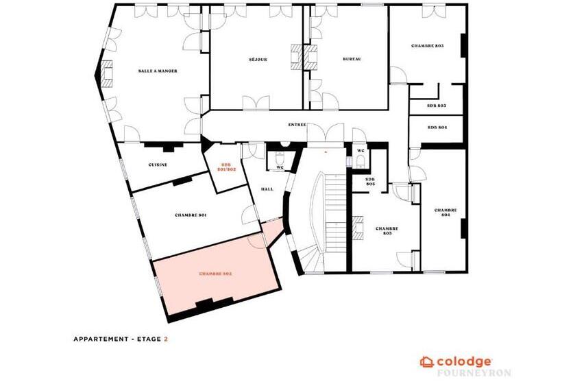 Номер Deluxe с Балконом, Appartement Colodge   Fourneyron