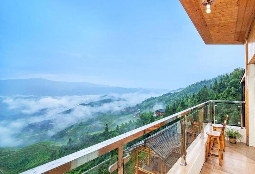 Люкс Кровать Кинг, Longji Panorama Hotel 龙脊全景楼大酒店