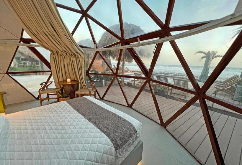اتاق خانوادگی با چشم‌انداز دریا, Almare Zonte   Beachfront Glamping