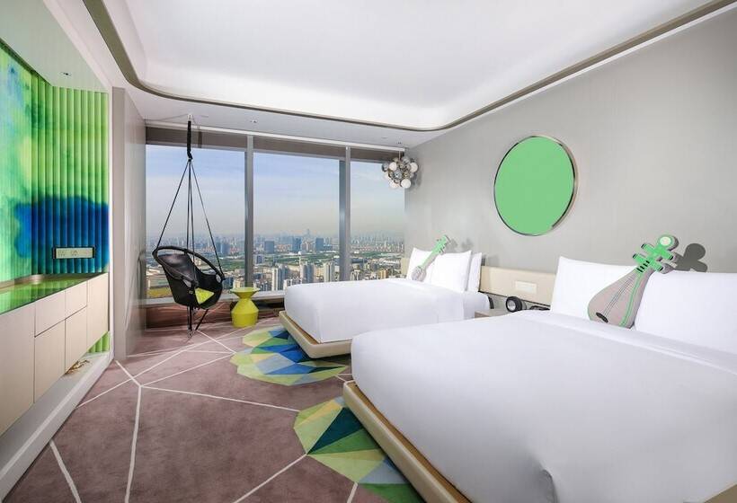 Номер Стандарт 2 Двуспальные Кровати, W Suzhou   Jinji Lake