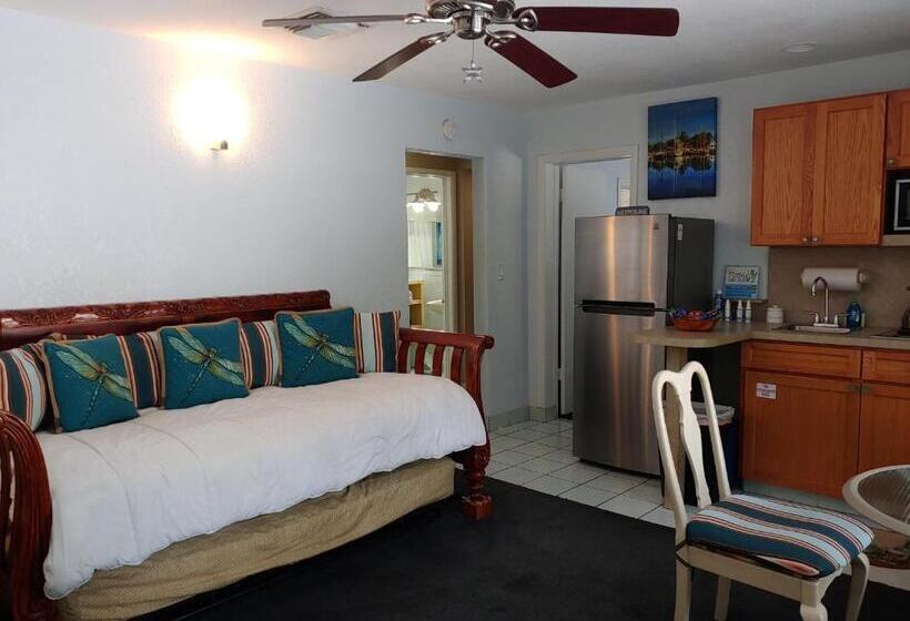 דירה בת חדר שינה 1 עם מרפסת, Suite Dreams Inn By The Beach