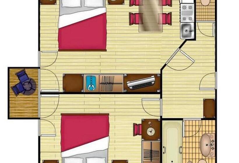 Апартаменты 2 Спальни, Club Hotel Am Kreischberg