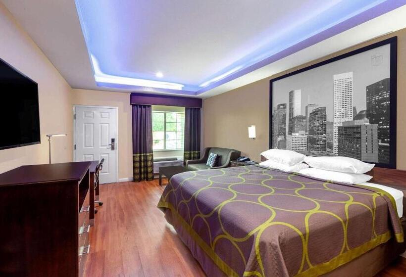 Номер Стандарт Кровать Кинг Адаптированный для Инвалидов, Super 8 By Wyndham Houston Northwest Cypress
