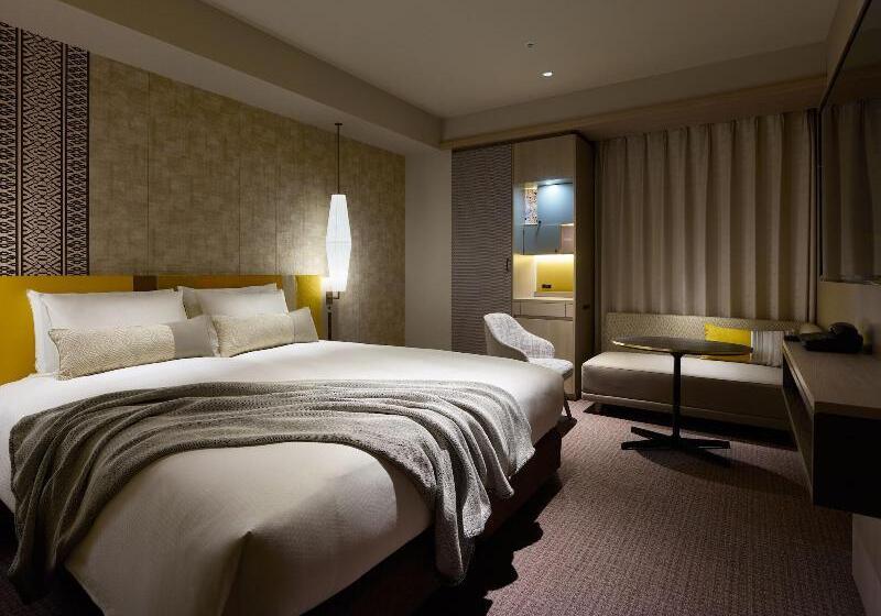 디럭스 룸 킹사이즈 침대, Mitsui Garden Hotel Fukuoka Gion