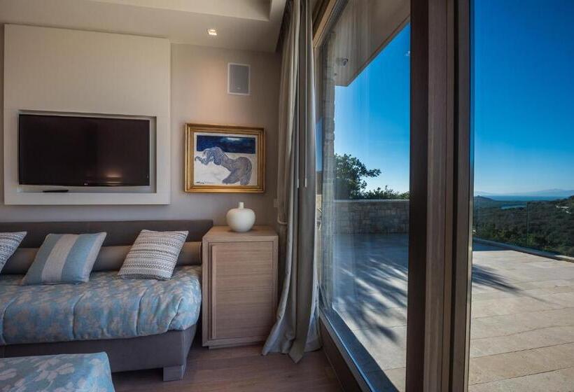 Номер Deluxe Вид на Море с Балконом, Villa Margherita Wellness & Golf   Your Private Punta Ala
